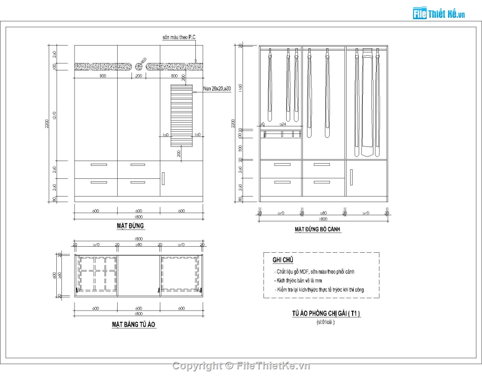 bản vẽ thiết kế tủ quần áo,bản vẽ nội thất tủ áo,bản vẽ tủ quần áo,bản vẽ nội thất tủ
